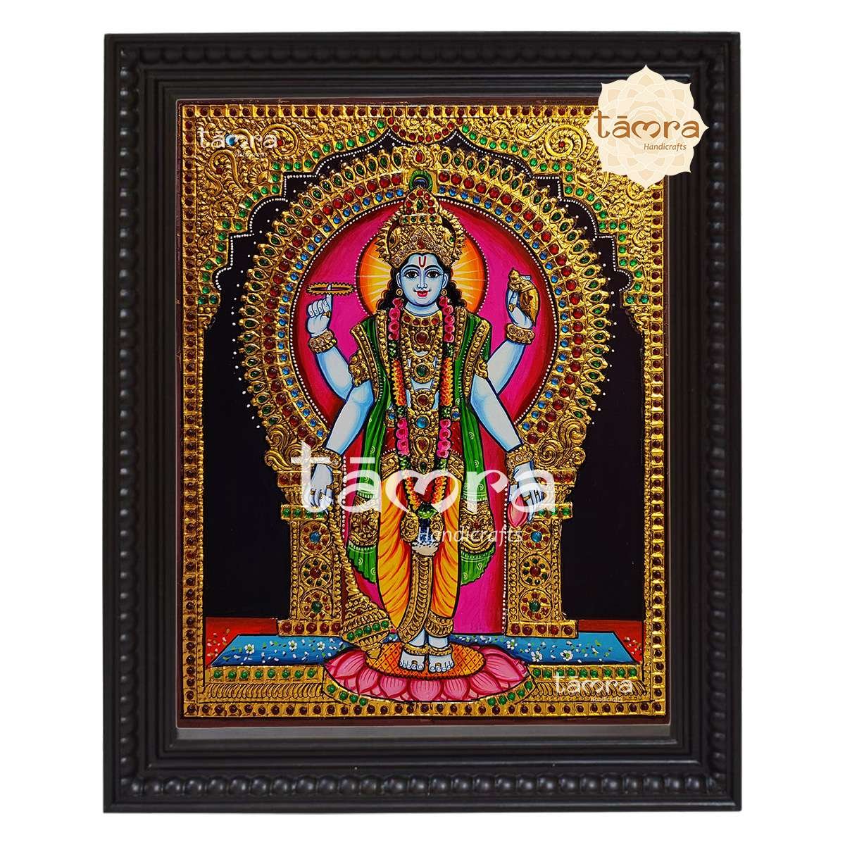 Tanjore Painting - Vishnu
