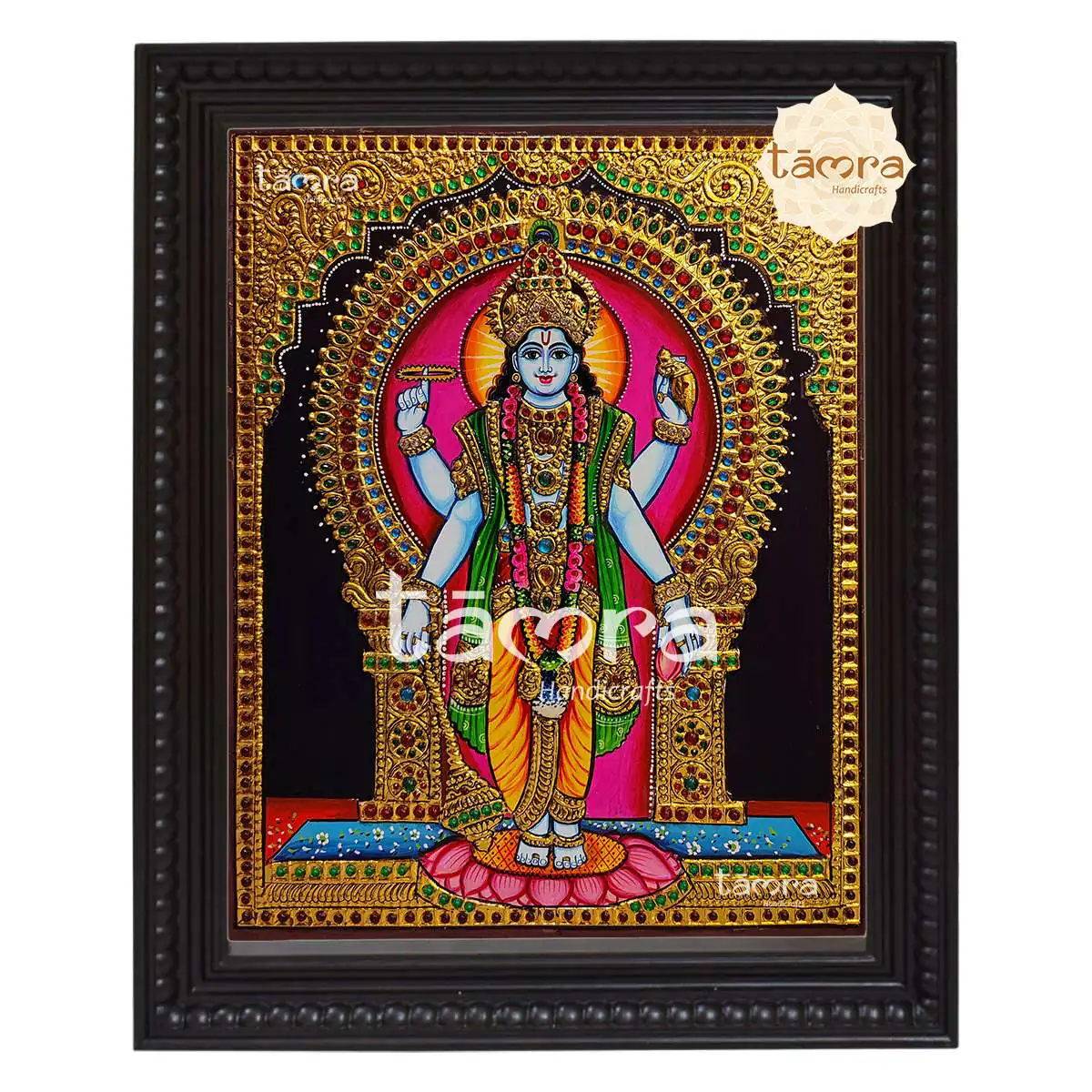 Tanjore Painting - Vishnu