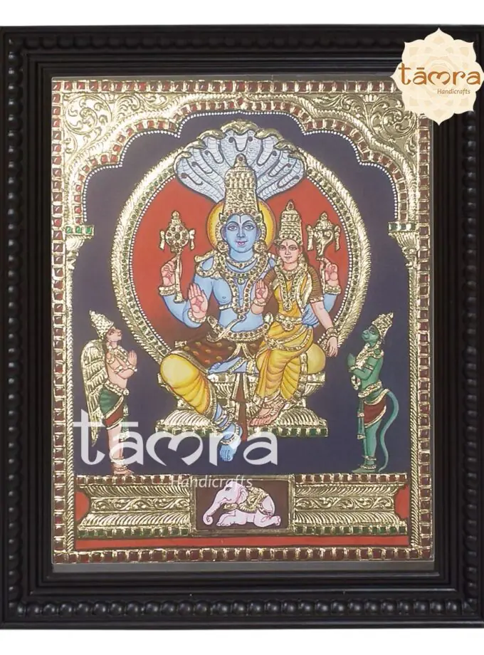 Tanjore Painting - Lakshmi Narayana