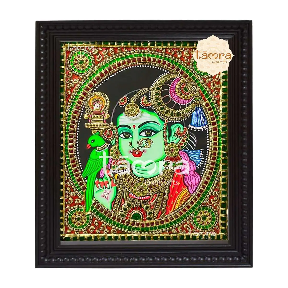 Tanjore Painting - Meenakshi Devi