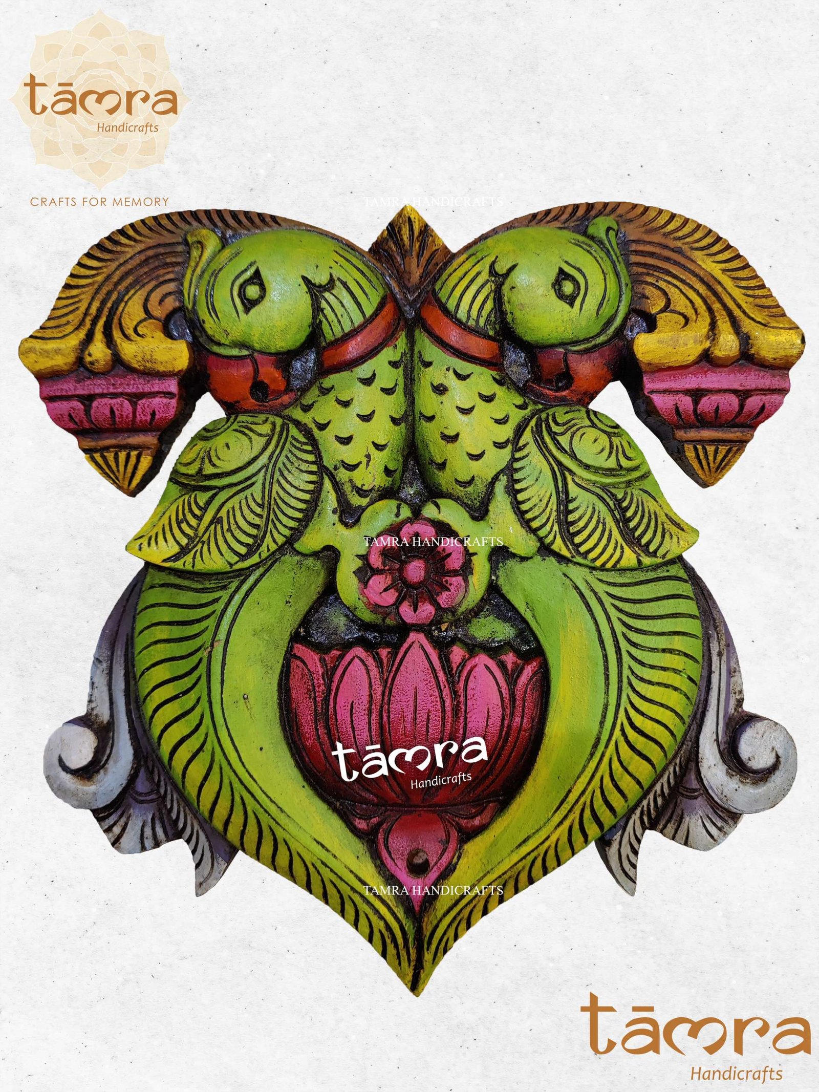 Wooden Parrot Wall Decor